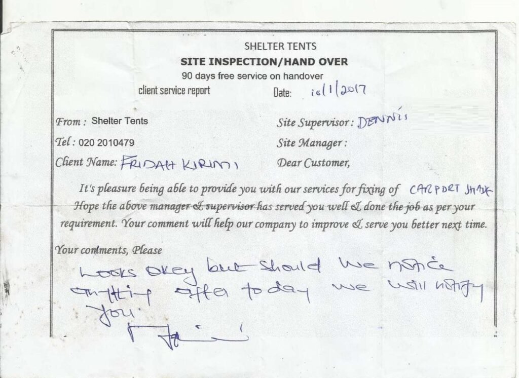 fridah karimi carport shade